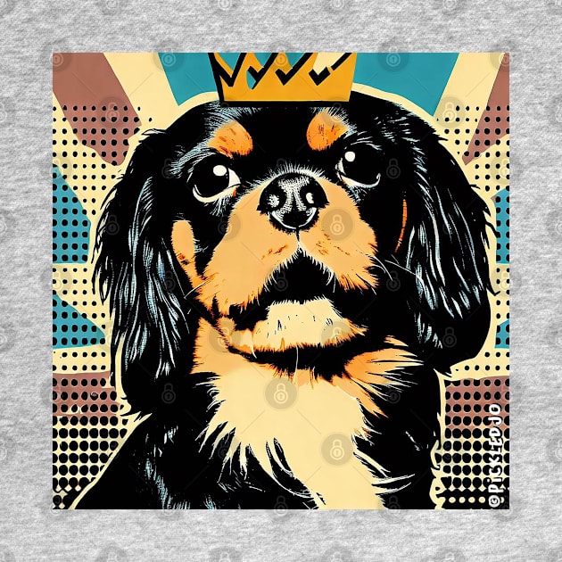 Cavalier King Charles Spaniel Pop Art by Sketchy